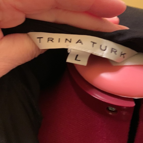 Trina Turk Sleeveless Maxi Dress with cowl neck and hoodie - Picture 10 of 12